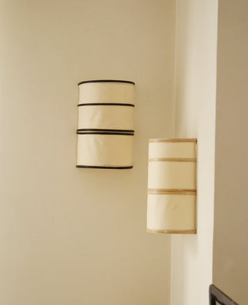 Applique murale en bambou et rotin