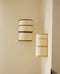 Applique murale en bambou et rotin