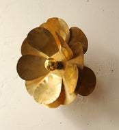 Applique murale en fleur doré