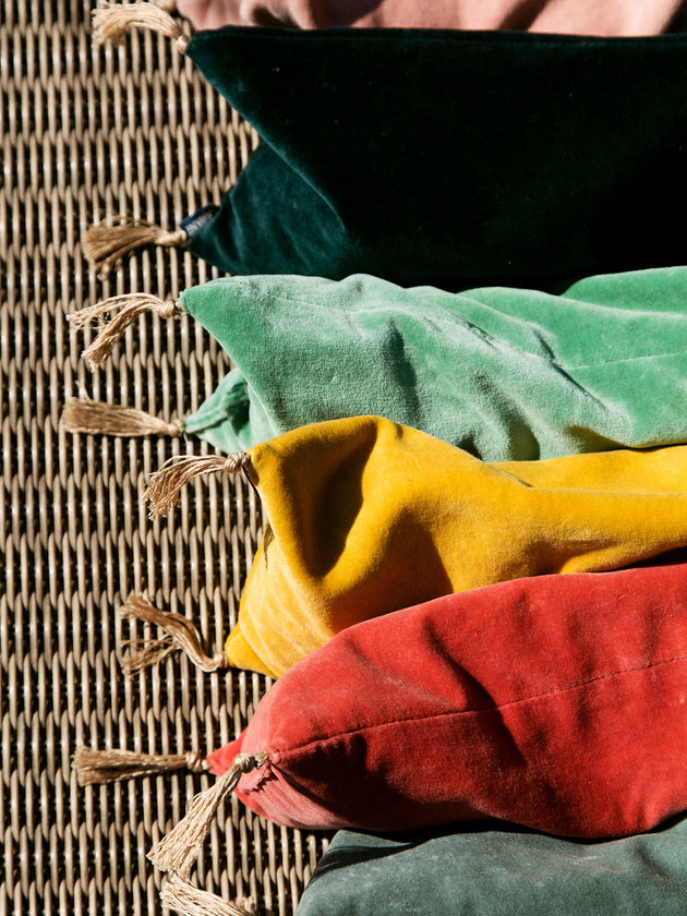 Noyaux de cerise velours lavé