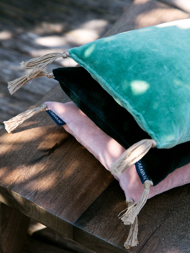 Noyaux de cerise velours lavé