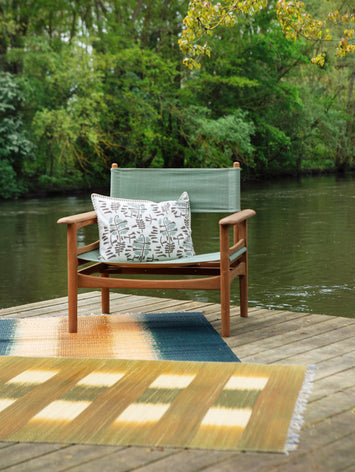 Fauteuil en teck Macha