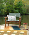 Fauteuil en teck Macha