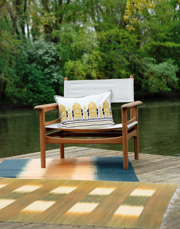Fauteuil en teck Macha