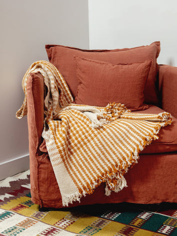 Plaid pied de poule