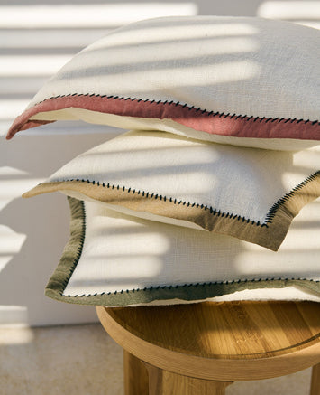 Housse de coussin Khadi Noir