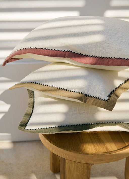 Housse de coussin Khadi Noir
