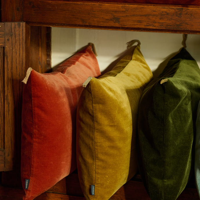 Housse de coussin Velours lavé