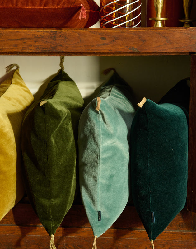 Housse de coussin Velours lavé