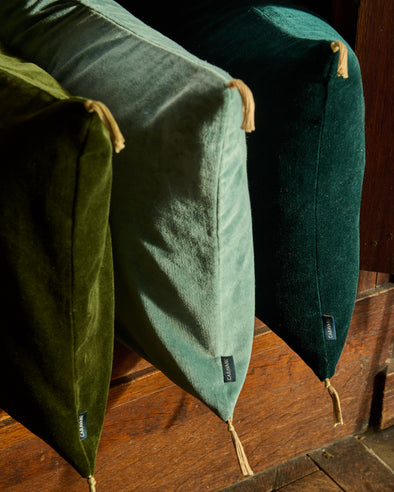 Housse de coussin Velours lavé