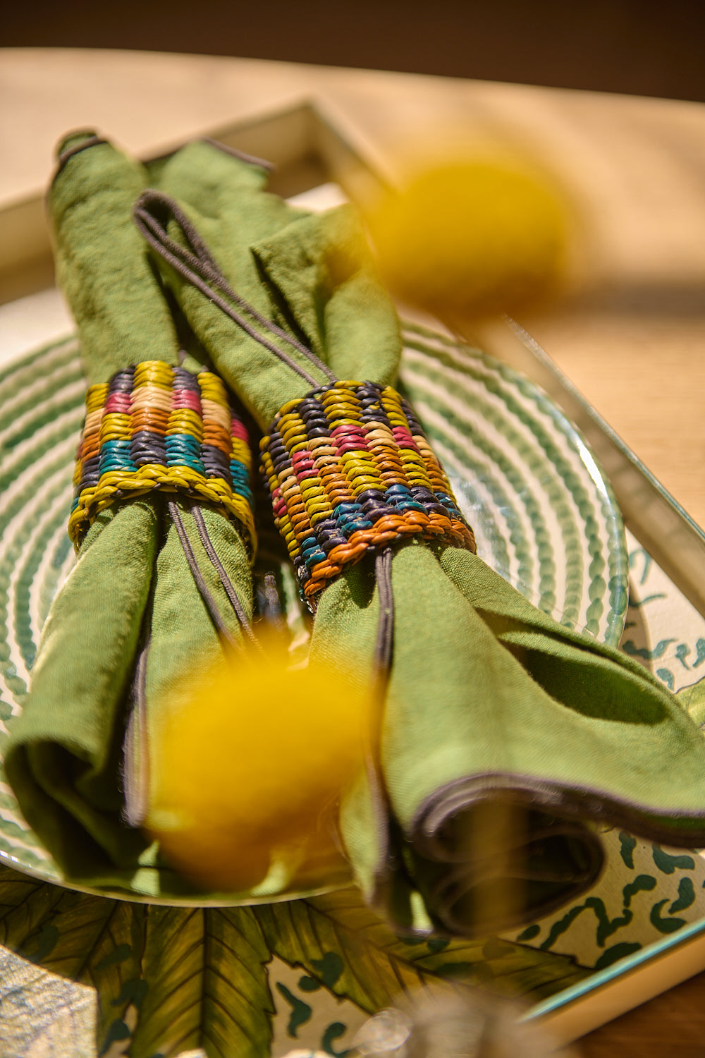 Nigelle 4 piece napkin ring set