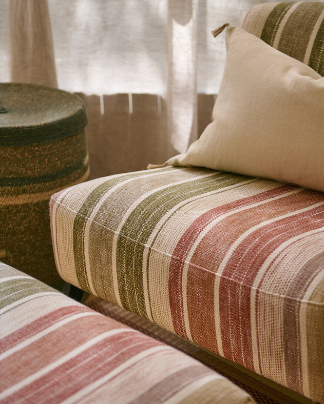 Kaar Siroko armchair and footstool