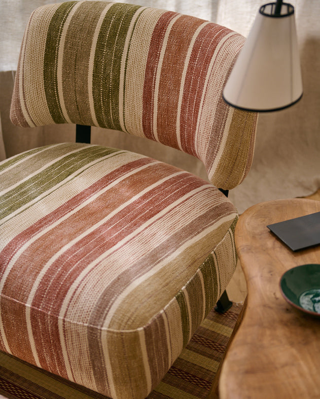 Kaar Siroko armchair and footstool