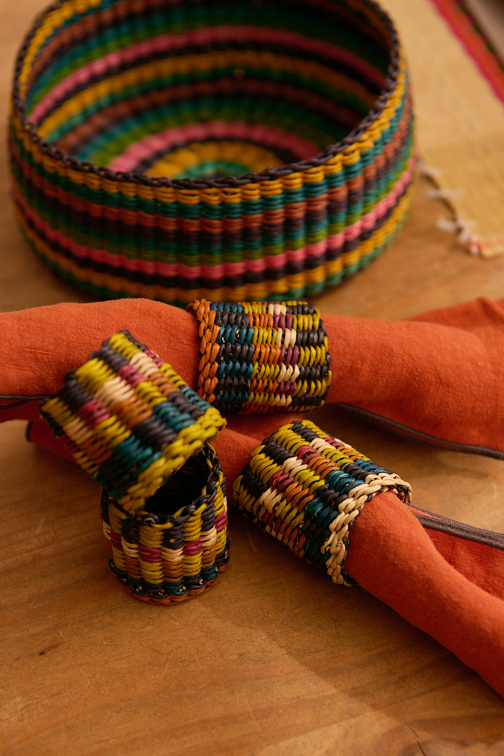 Nigelle 4 piece napkin ring set