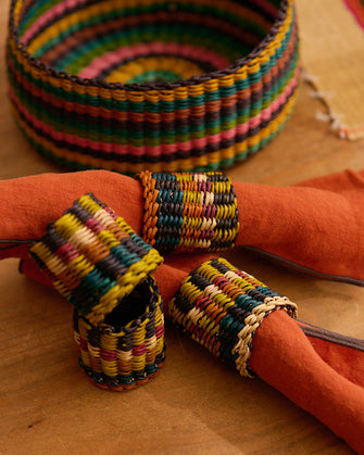 Nigelle 4 piece napkin ring set