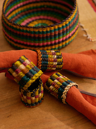 Set de 4 ronds de serviette Nigelle