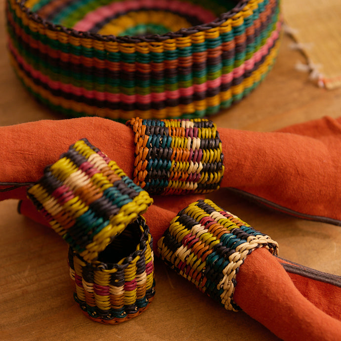 Nigelle 4 piece napkin ring set