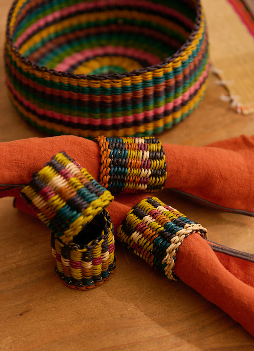 Nigelle 4 piece napkin ring set