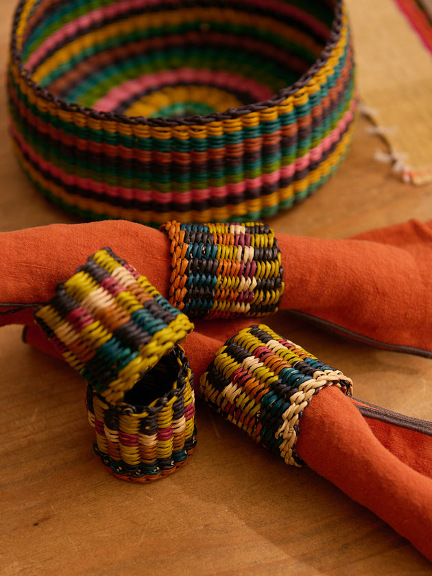 Nigelle 4 piece napkin ring set
