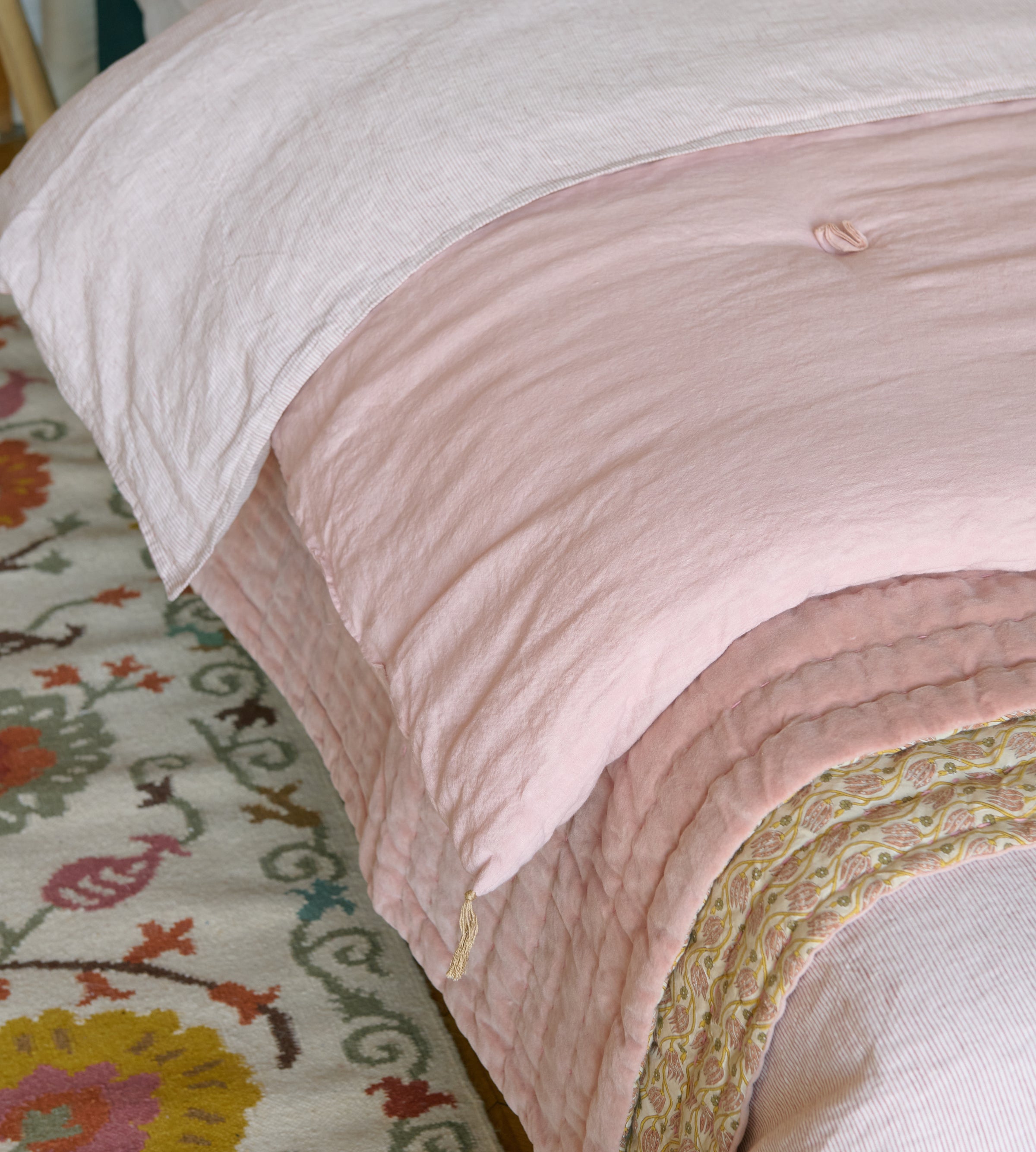Fil à Fil Bed Linen Set - Bois de rose