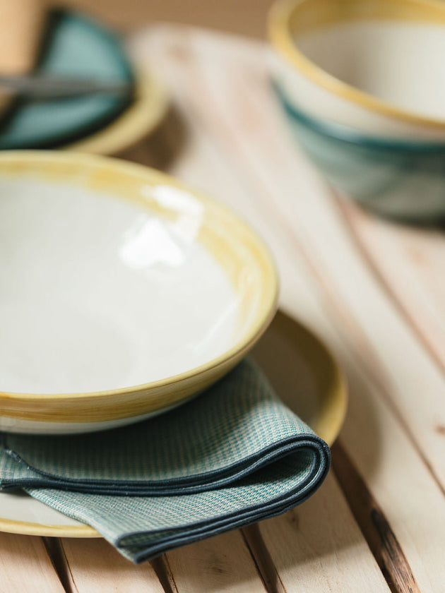 Assiettes en faïence émaillée - Caravane