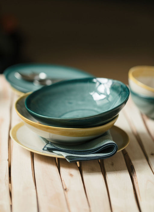 Lot de 4 coupelles en faïence émaillée