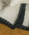 Linge de lit en khadi de coton blanc