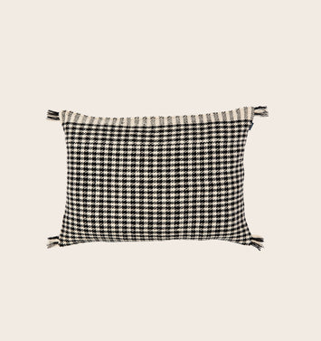 Housse de coussin pied de poule