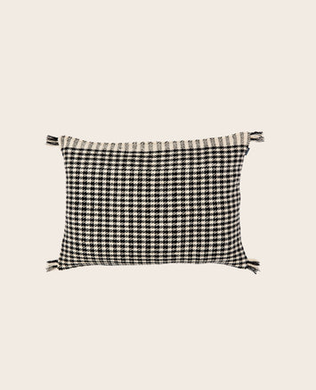 Housse de coussin pied de poule