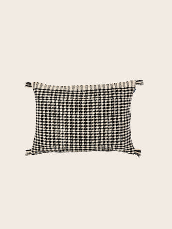 Housse de coussin pied de poule