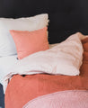 Linge de lit à double face rose