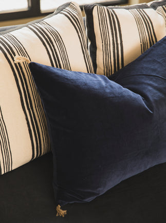 Washed velvet cushion cover