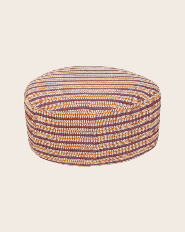 Petit pouf rond en forme de galet Caillou