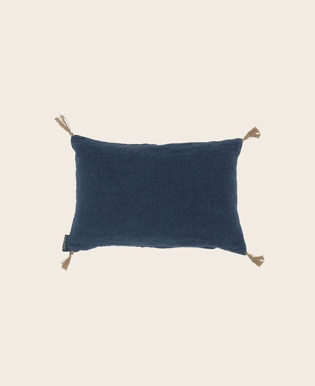Petit Coussin en lin lavé remplis de balles d'épeautre