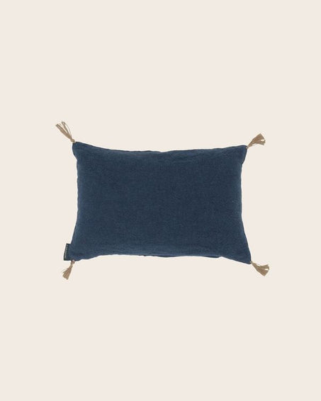 Petit Coussin en lin lavé remplis de balles d'épeautre