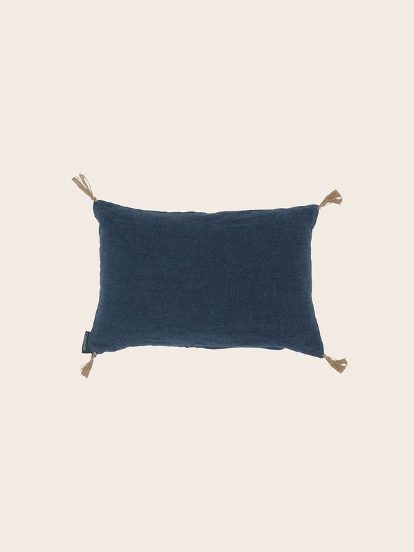 Petit Coussin en lin lavé remplis de balles d'épeautre