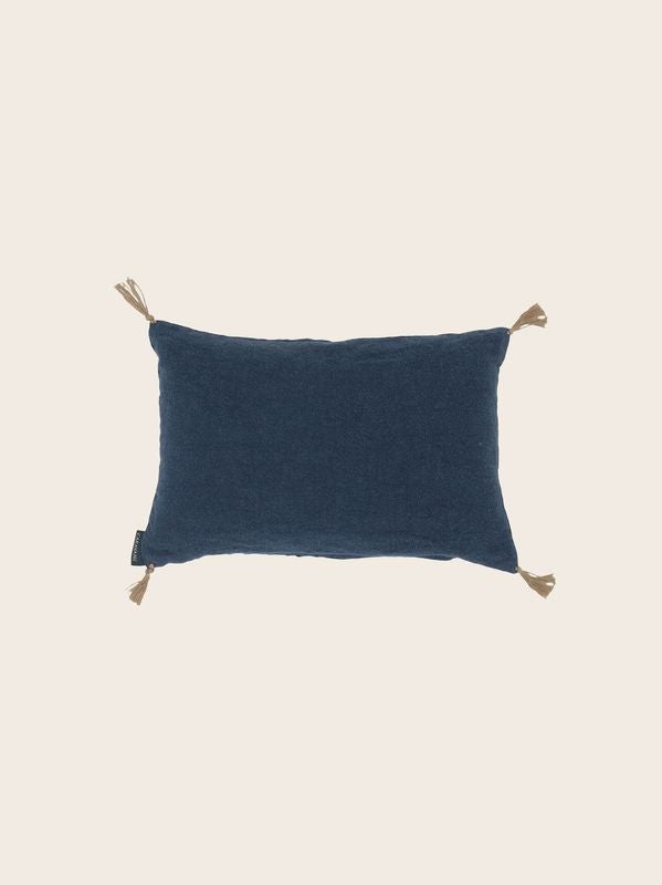 Petit Coussin en lin lavé remplis de balles d'épeautre