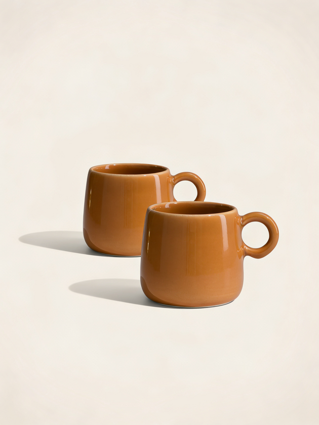 Lot de 2 tasses Amarelo