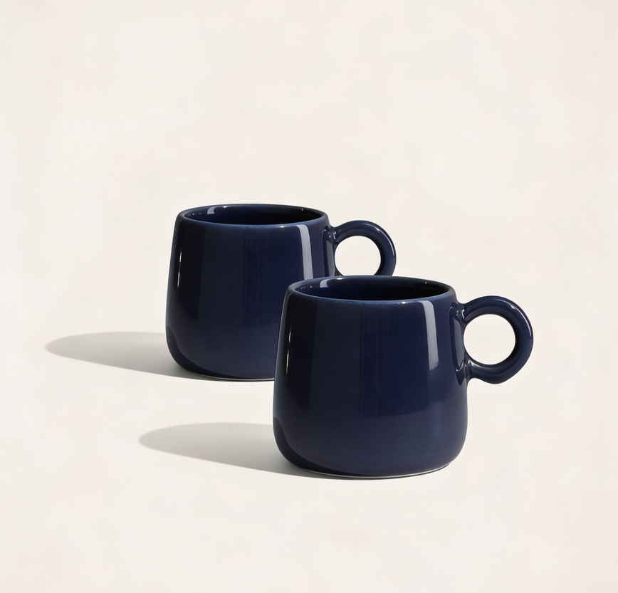 Lot de 2 tasses Amarelo