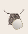 collection mini miroir Ame en laiton serti main et son pochon de transport