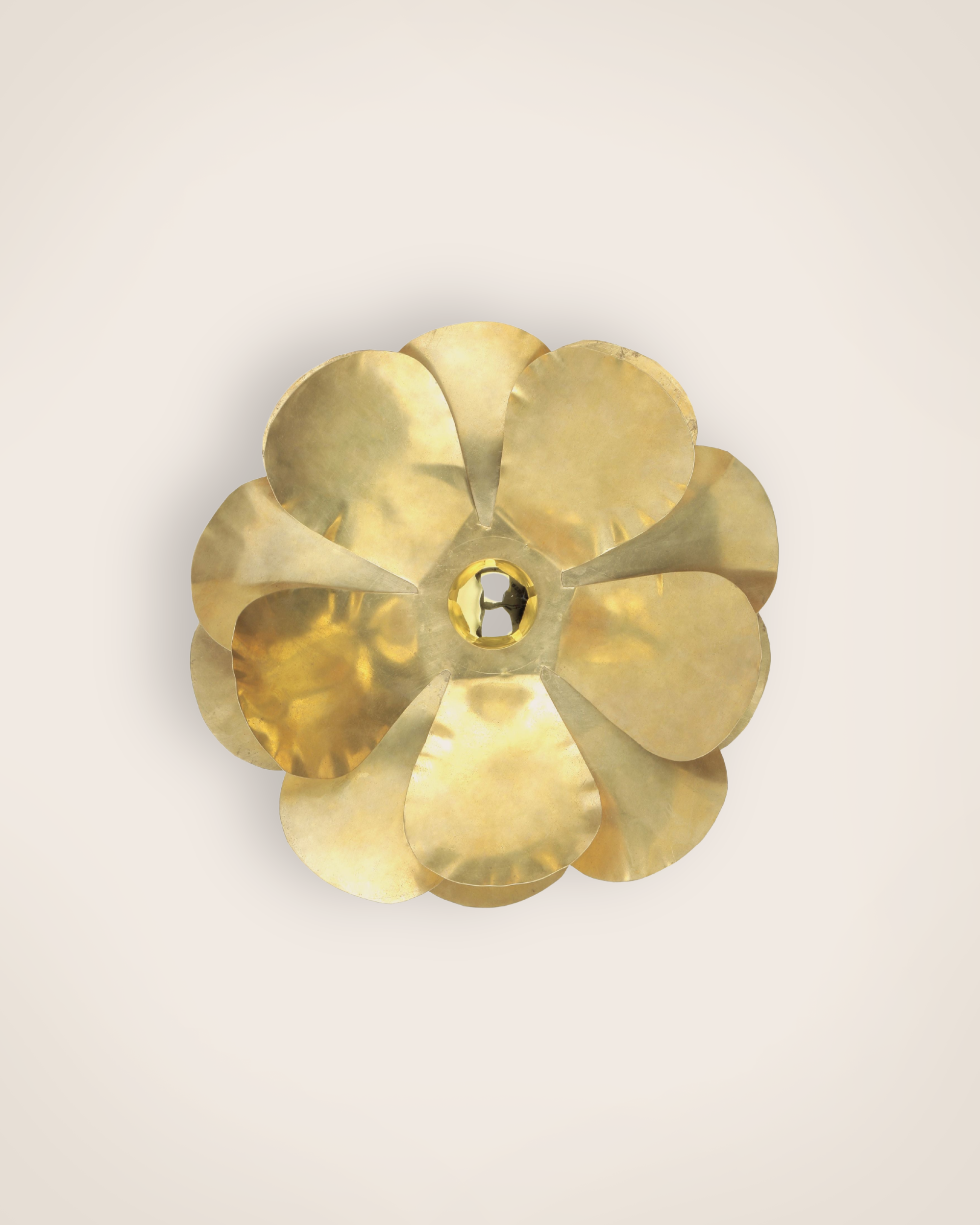 Cosmos Flower wall light in gold-plated brass - Caravan – Caravane