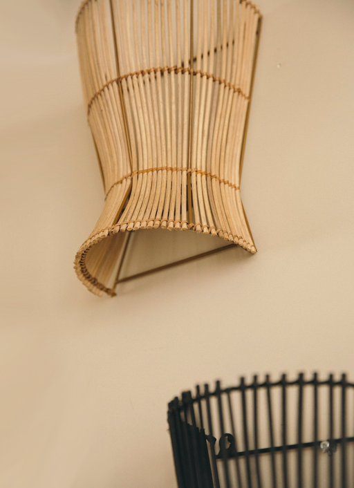 Applique Halo murale en rotin