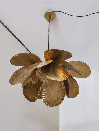 Grande suspension doré en laiton