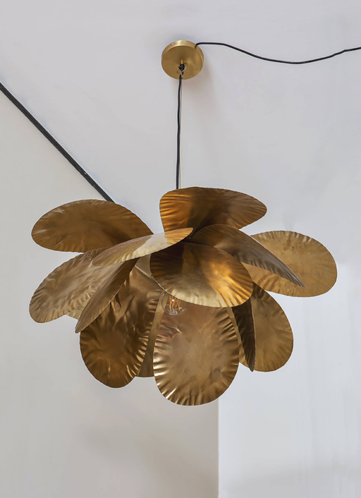 Grande suspension doré en laiton