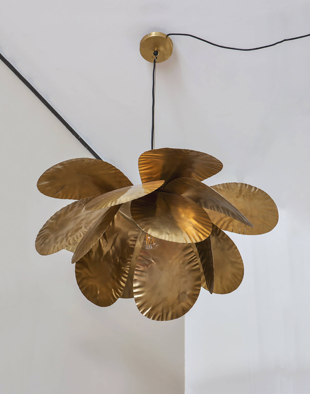 Grande suspension doré en laiton