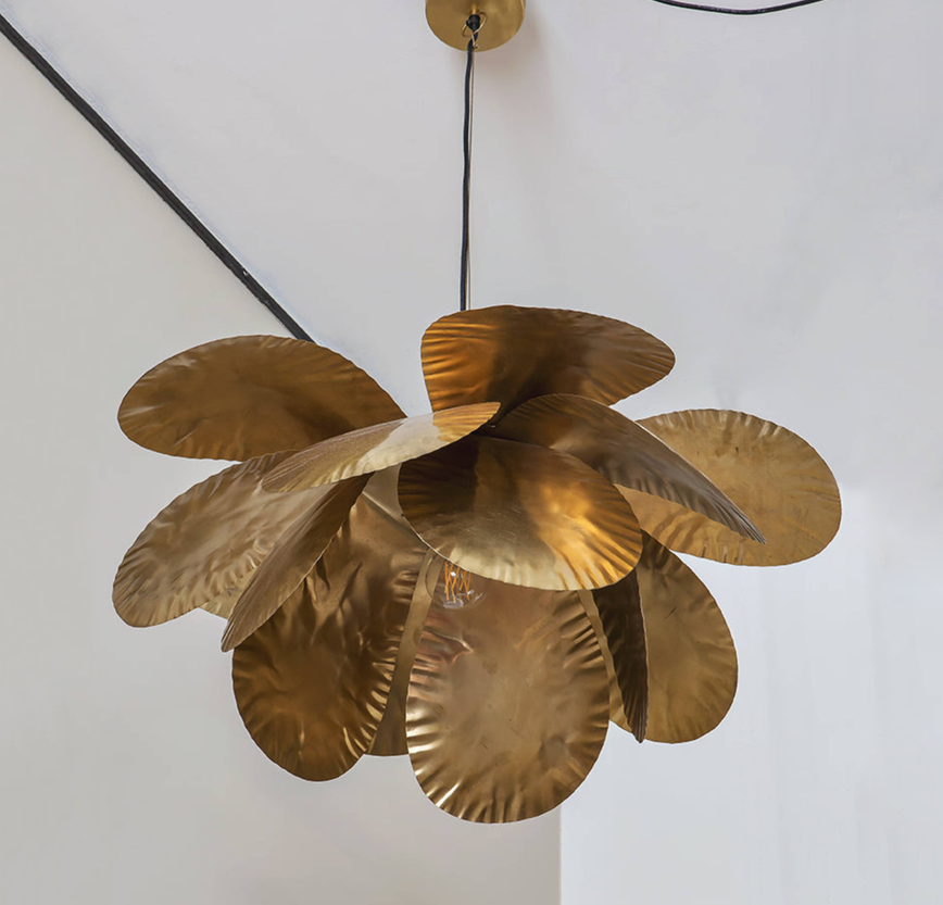 Grande suspension doré en laiton