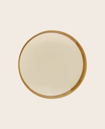 Set de 4 assiettes en faïence émaillée Ecume