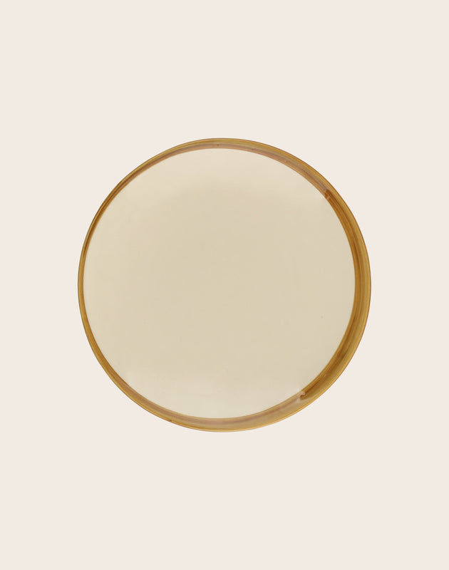 Set de 4 assiettes en faïence émaillée Ecume
