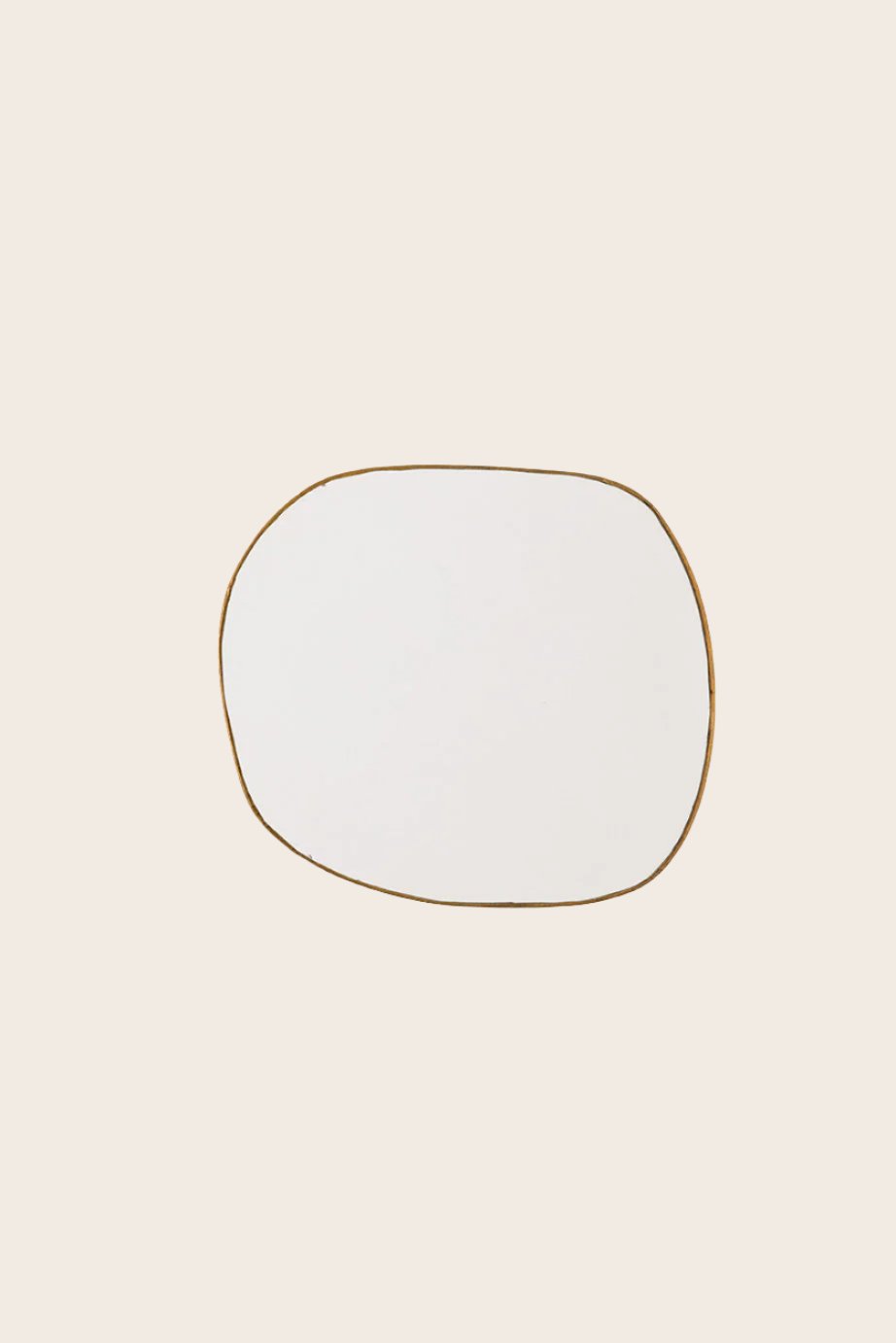 Petit miroir mural en laiton Ame 