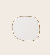 Petit miroir mural en laiton Ame 